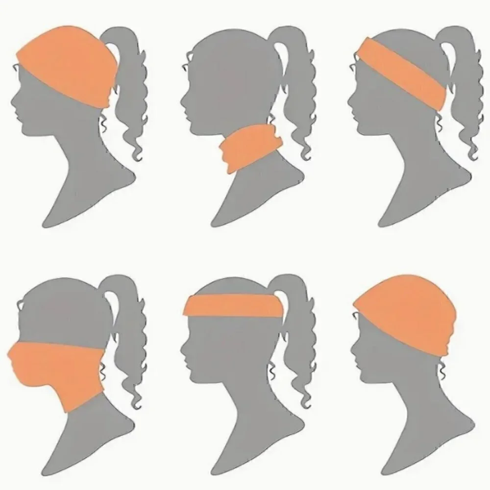 Bohemian Style Patterned Design, Breathable Headscarf Cap, Outdoor Sports - Picture 5 of 5